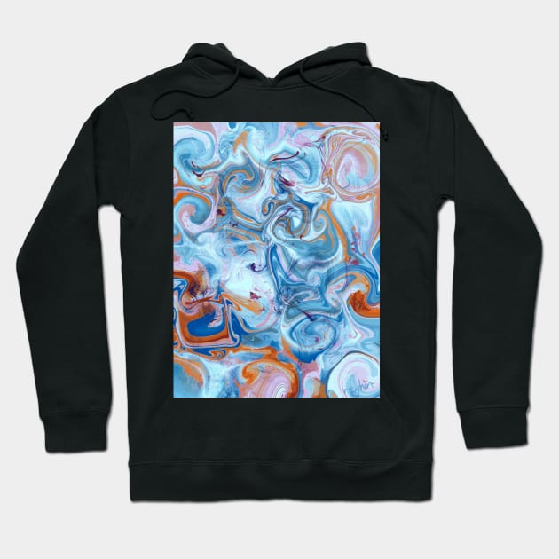 mixed wave Hoodie by reyhanartstudio